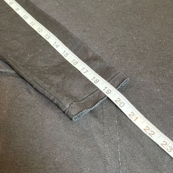 For the Republic French Terry Hoodie Womens Black Kangaroo Pocket Lightweight XS - Picture 9 of 9